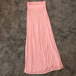 Light pink maternity dress